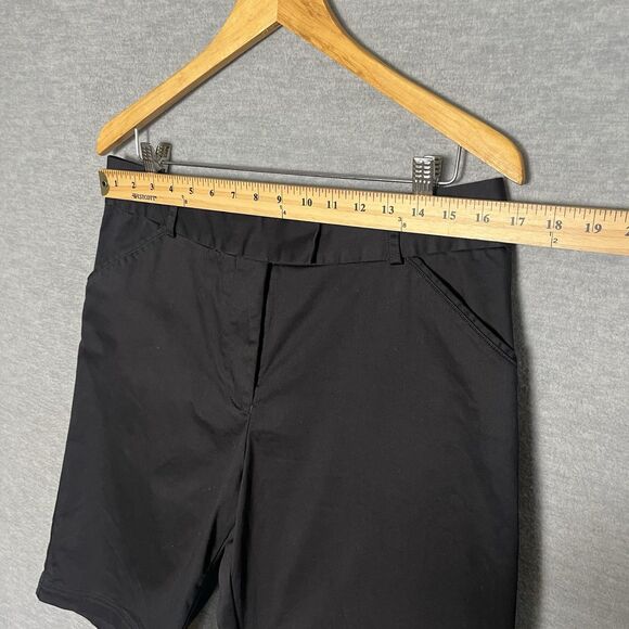 Peter Millar Bermuda Shorts Womens 12 Black Golf Preppy Old Money 11" Inseam EUC - Picture 5 of 10